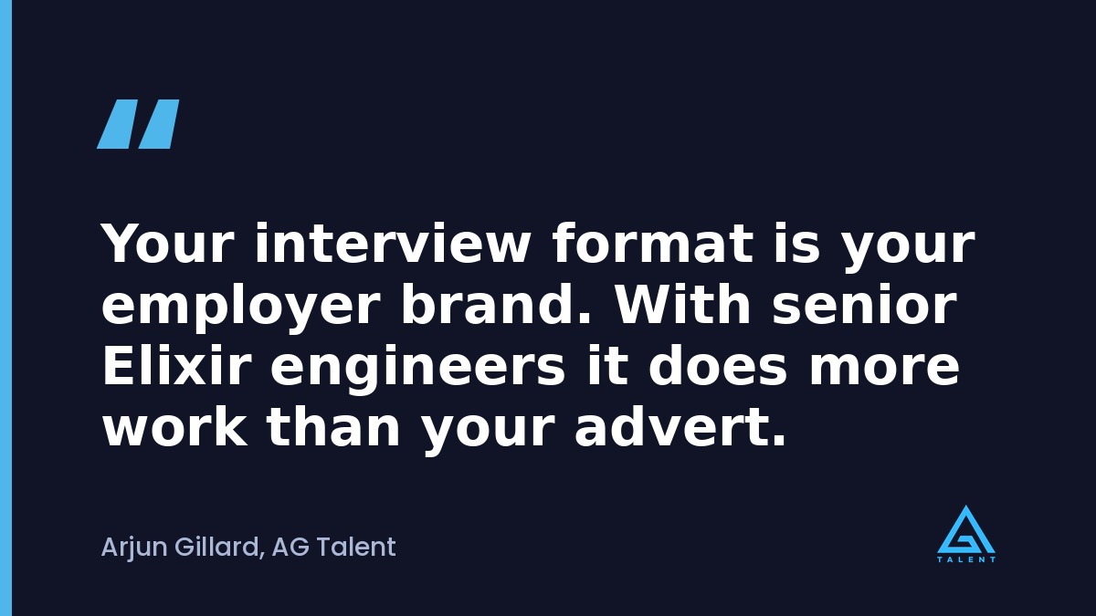Pull quote reading your interview format is your employer brand