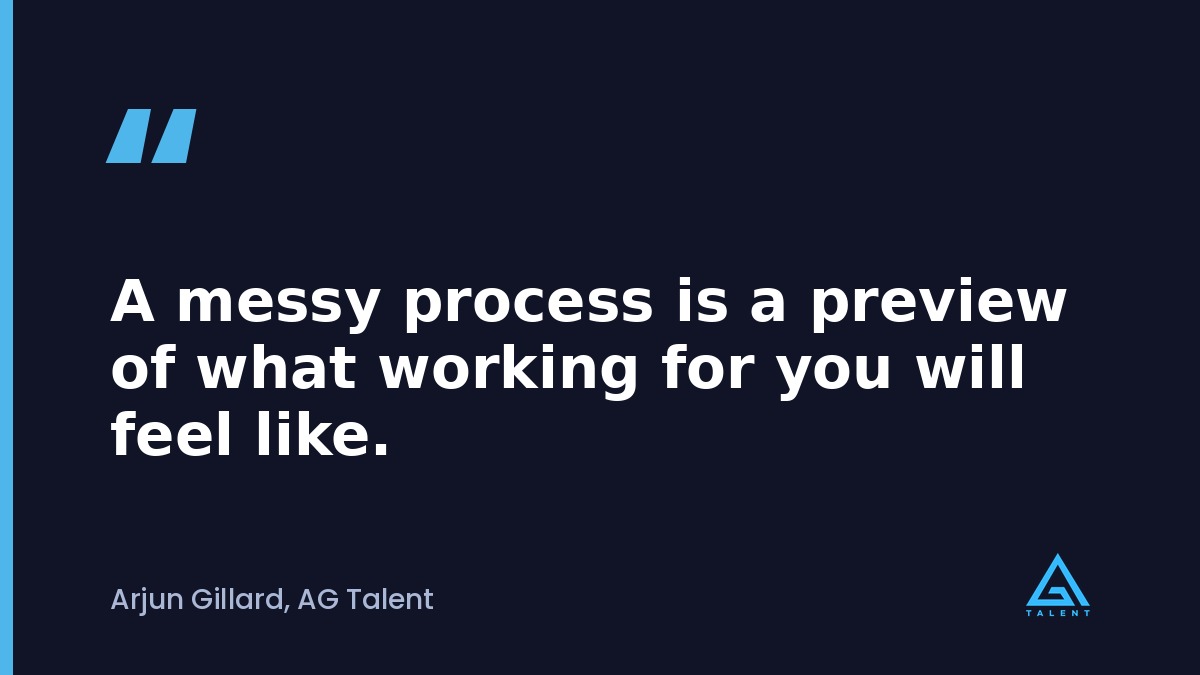 Quote on hiring process clarity